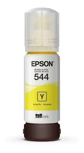 TINTA EPSON T544 AMARILLA 65ML PARA L1110/L1210/L1250/L3110/L3150/L3160/L3210/L3250/L3251/L3260/L5190/L5290, vista 2
